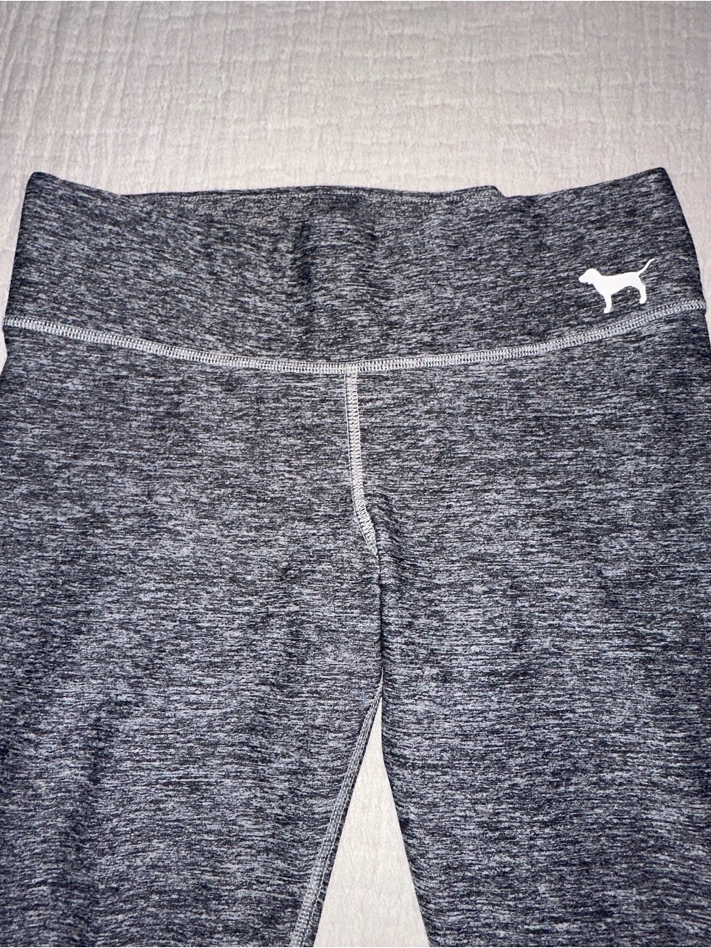 PINK Victoria's Secret Gray Marled Yoga Leggings